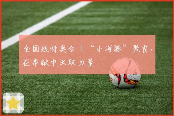 全国残特奥会｜“小海豚”聚首，在奉献中汲取力量